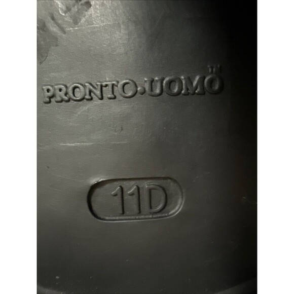 PRONTO UOMO Men’s Black Oxford Patent Leather Tuxedo Dress Shoes US Size 11D - Picture 7 of 7